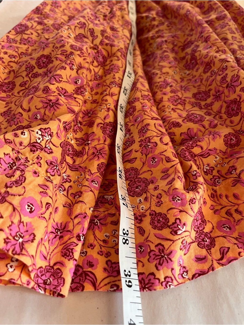 Old Navy Pink and Orange Floral Mini Swing Dress XL Tall - Picture 13 of 13
